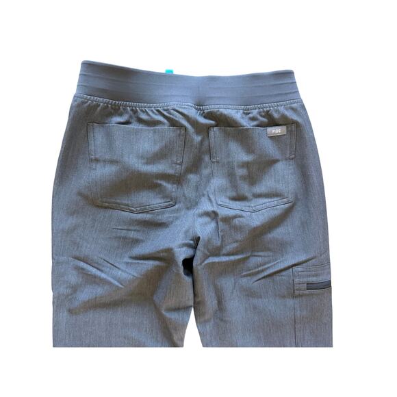 NWT FIGS gray w green drawstring Zamora joggers scrub pants sz XXS nurse medical - Picture 9 of 9